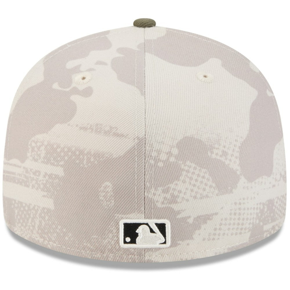 Minnesota Twins New Era 2025 Armed Forces Day 59FIFTY Fitted Hat - Light Beige/Olive Hats