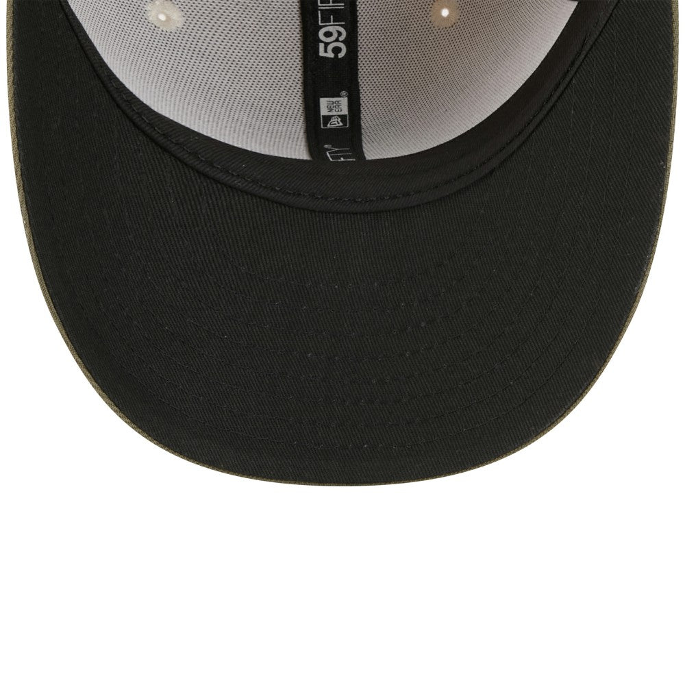 Los Angeles Dodgers New Era 2025 Armed Forces Day 59FIFTY Fitted Hat - Light Beige/Olive Hats