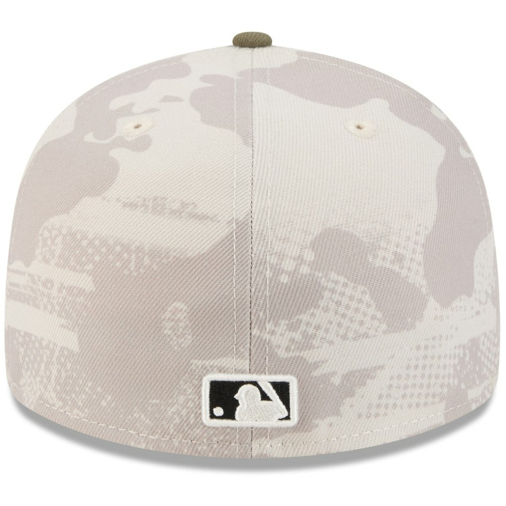 San Diego Padres New Era 2025 Armed Forces Day 59FIFTY Fitted Hat - Light Beige/Olive Hats