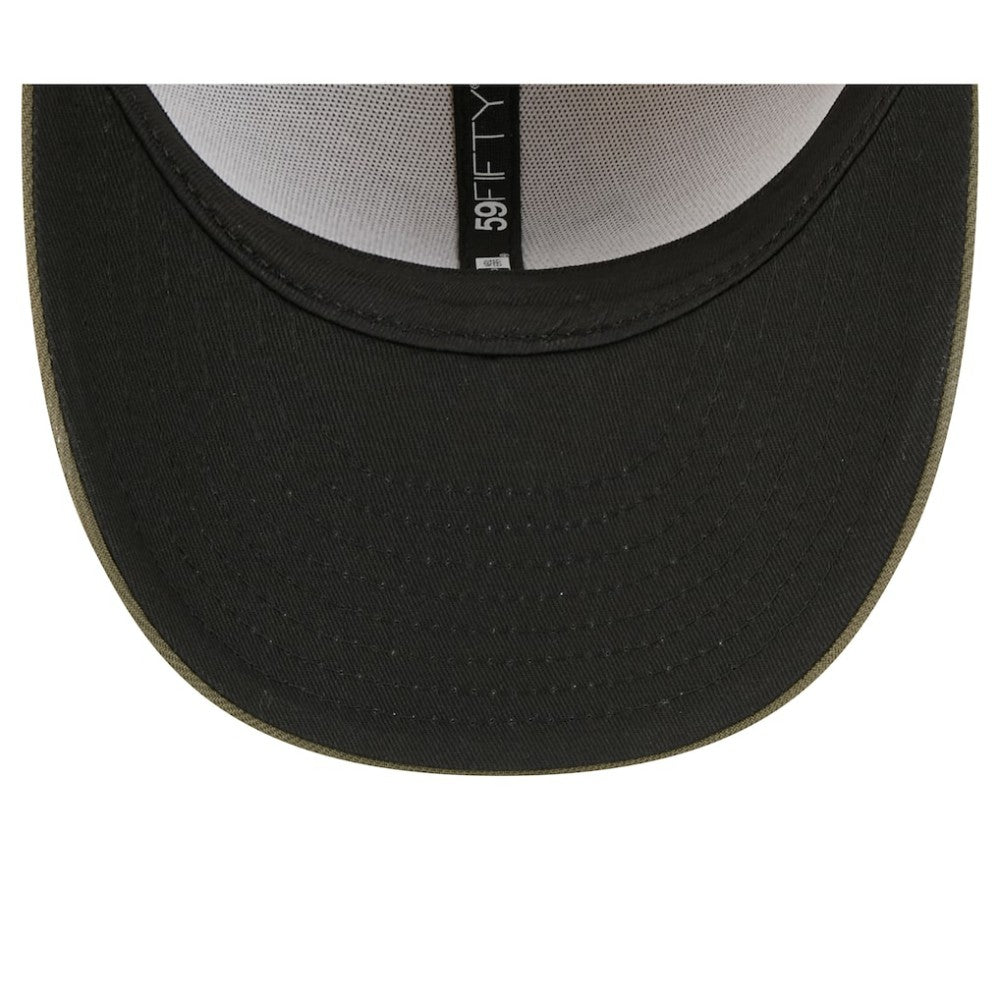 Tampa Bay Rays New Era 2025 Armed Forces Day 59FIFTY Fitted Hat - Light Beige/Olive Hats