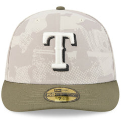Texas Rangers New Era 2025 Armed Forces Day 59FIFTY Fitted Hat - Light Beige/Olive Hats