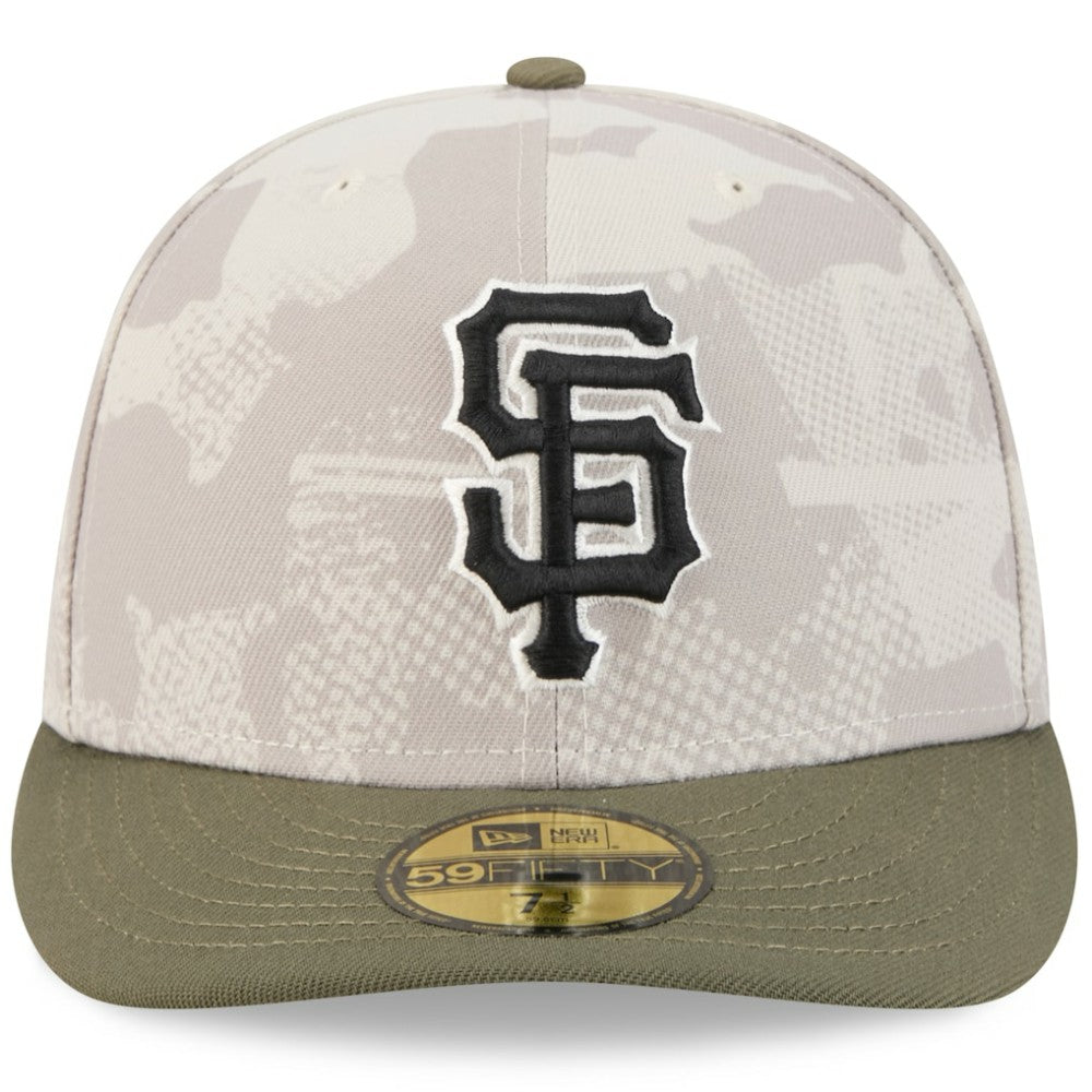 San Francisco Giants New Era 2025 Armed Forces Day 59FIFTY Fitted Hat - Light Beige/Olive Hats