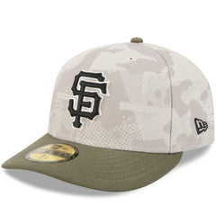 San Francisco Giants New Era 2025 Armed Forces Day 59FIFTY Fitted Hat - Light Beige/Olive Hats