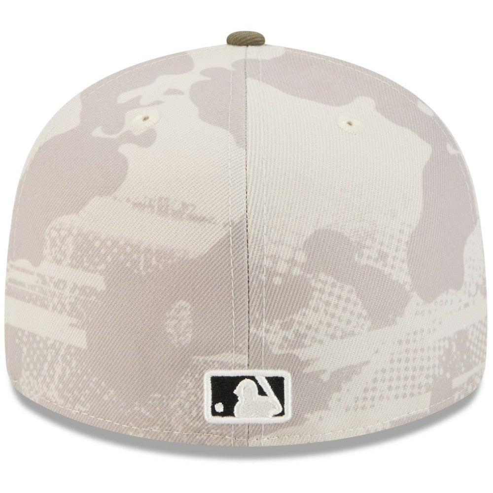 San Francisco Giants New Era 2025 Armed Forces Day 59FIFTY Fitted Hat - Light Beige/Olive Hats