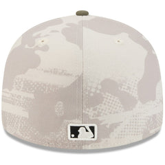 Seattle Mariners New Era 2025 Armed Forces Day 59FIFTY Fitted Hat - Light Beige/Olive Hats