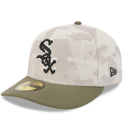 Chicago White Sox New Era 2025 Armed Forces Day 59FIFTY Fitted Hat - Light Beige/Olive Hats