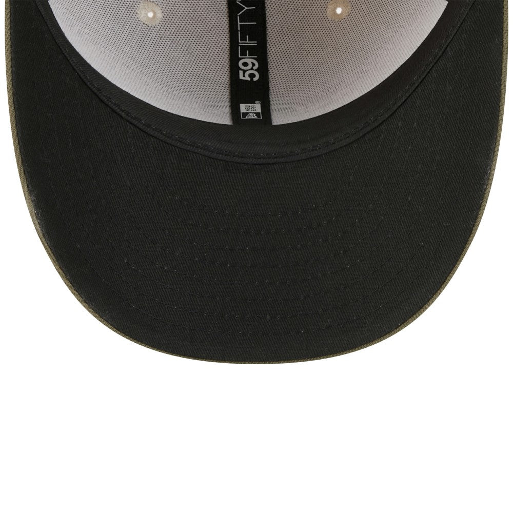 Los Angeles Angels New Era 2025 Armed Forces Day 59FIFTY Fitted Hat - Light Beige/Olive Hats