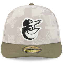 Baltimore Orioles New Era 2025 Armed Forces Day 59FIFTY Fitted Hat - Light Beige/Olive Hats