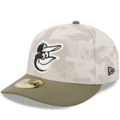 Baltimore Orioles New Era 2025 Armed Forces Day 59FIFTY Fitted Hat - Light Beige/Olive Hats
