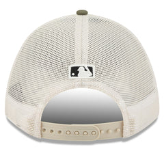 Miami Marlins New Era 2025 Armed Forces Day 9FORTY M-Crown A-Frame Adjustable Hat - Light Beige/Olive Hats