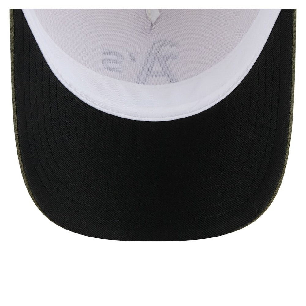Athletics New Era 2025 Armed Forces Day 9FORTY M-Crown A-Frame Adjustable Hat - Light Beige/Olive Hats