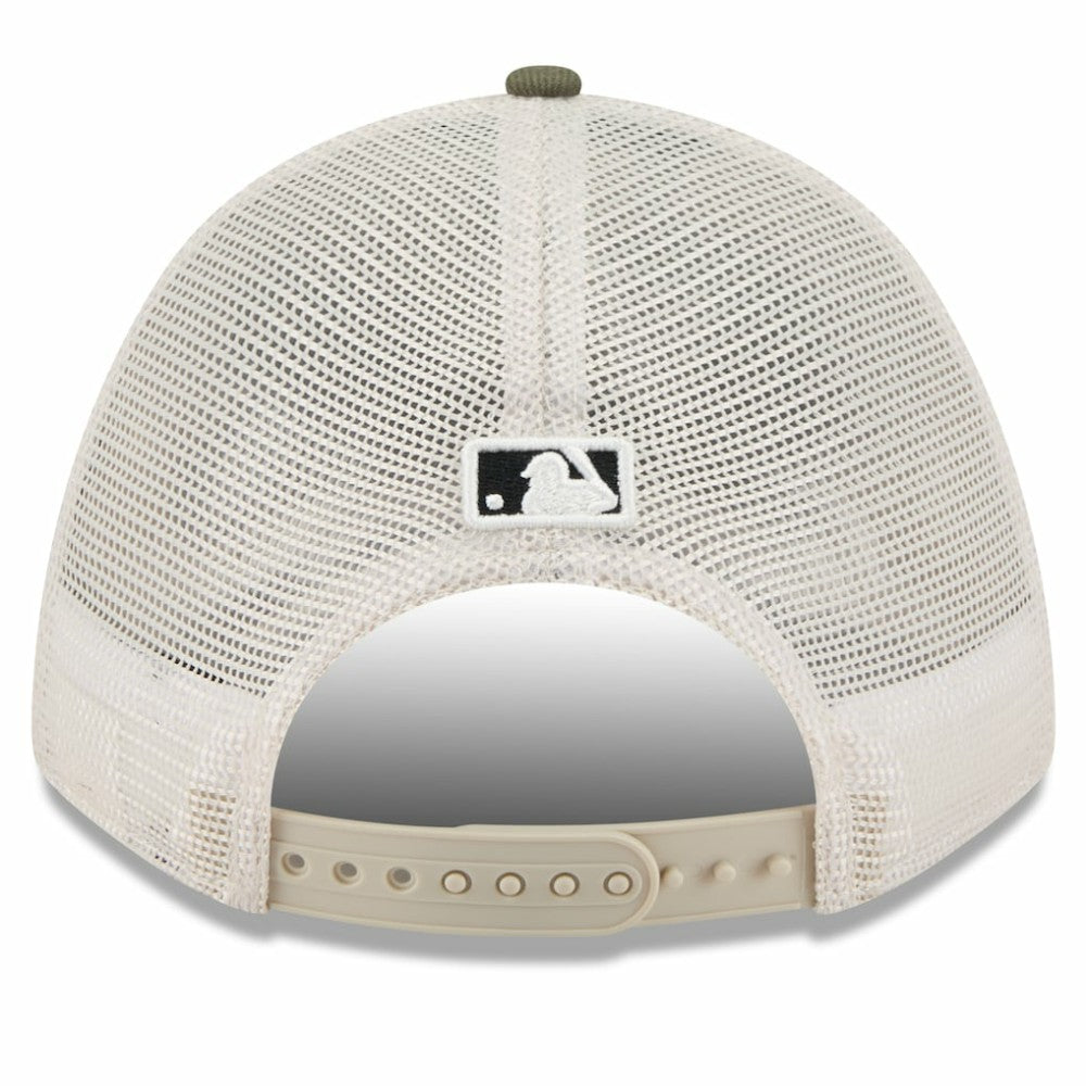 Pittsburgh Pirates New Era 2025 Armed Forces Day 9FORTY M-Crown A-Frame Adjustable Hat - Light Beige/Olive Hats