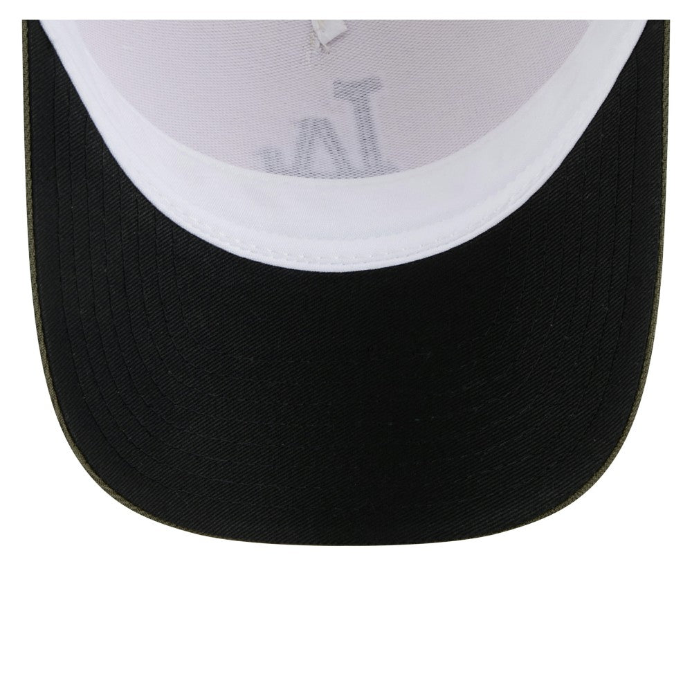 Los Angeles Dodgers New Era 2025 Armed Forces Day 9FORTY M-Crown A-Frame Adjustable Hat - Light Beige/Olive Hats