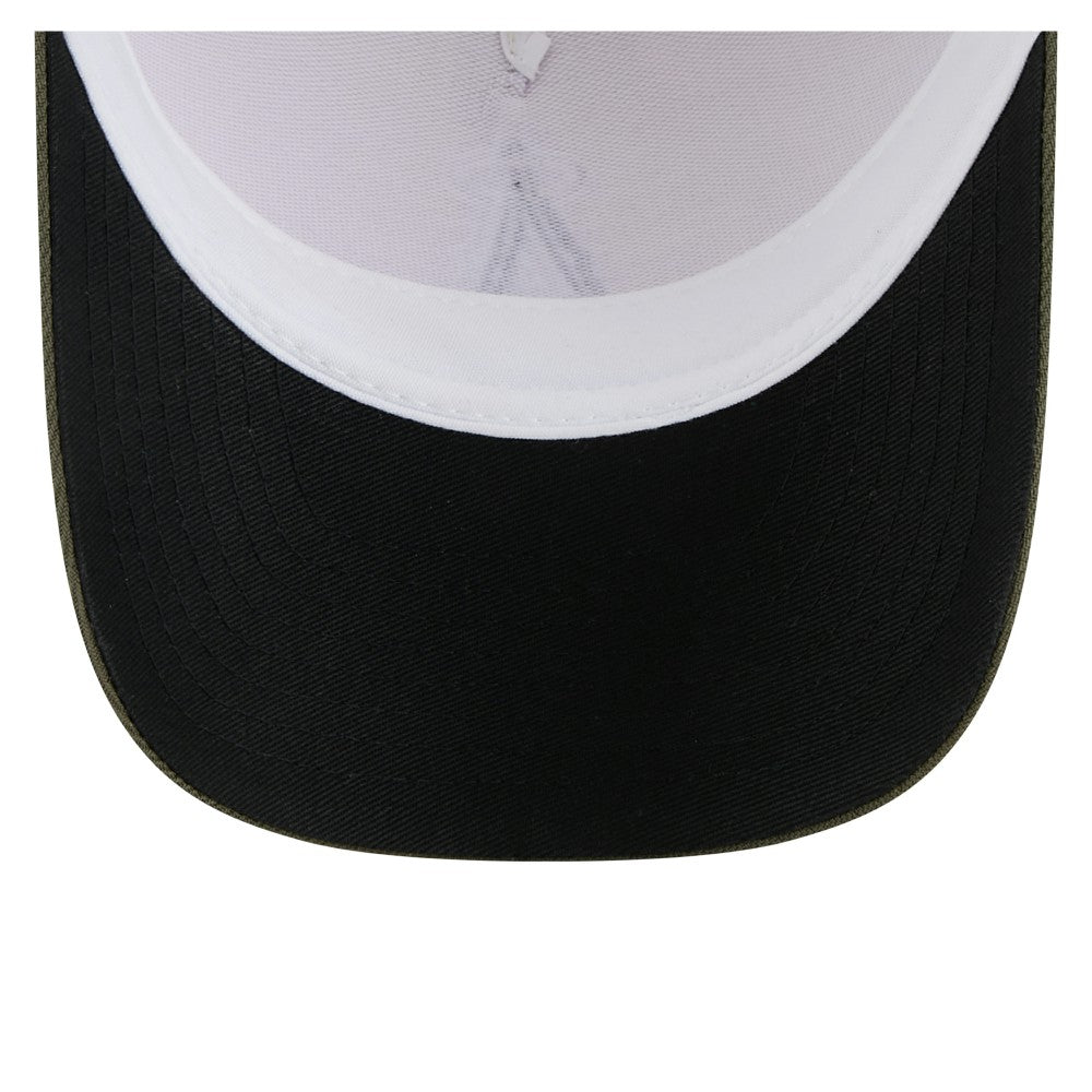 Los Angeles Angels New Era 2025 Armed Forces Day 9FORTY M-Crown A-Frame Adjustable Hat - Light Beige/Olive Hats