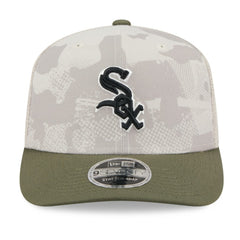 Chicago White Sox New Era 2025 Armed Forces Day 9SEVENTY Stretch-Snap Hat - Light Beige/Olive Hats