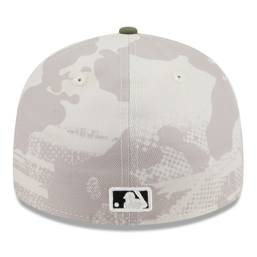 Washington Nationals New Era 2025 Armed Forces Day Low Profile 59FIFTY Fitted Hat - Light Beige/Olive Hats