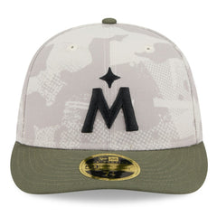 Minnesota Twins New Era 2025 Armed Forces Day Low Profile 59FIFTY Fitted Hat - Light Beige/Olive Hats