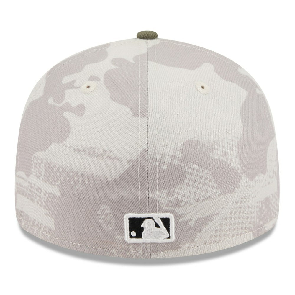 New York Yankees New Era 2025 Armed Forces Day Low Profile 59FIFTY Fitted Hat - Light Beige/Olive Hats