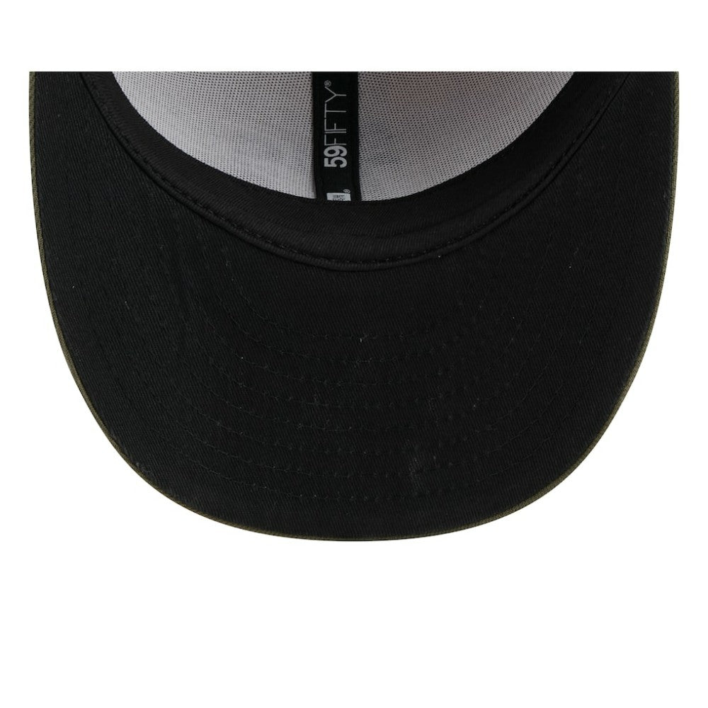 Athletics New Era 2025 Armed Forces Day Low Profile 59FIFTY Fitted Hat - Light Beige/Olive Hats