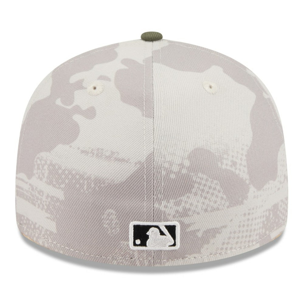 Pittsburgh Pirates New Era 2025 Armed Forces Day Low Profile 59FIFTY Fitted Hat - Light Beige/Olive Hats