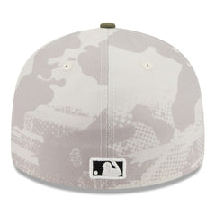 San Diego Padres New Era 2025 Armed Forces Day Low Profile 59FIFTY Fitted Hat - Light Beige/Olive Hats