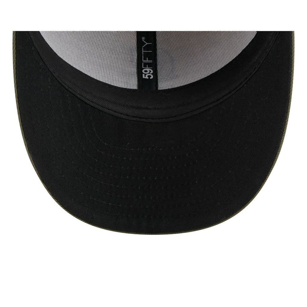 Seattle Mariners New Era 2025 Armed Forces Day Low Profile 59FIFTY Fitted Hat - Light Beige/Olive Hats