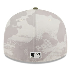 Tampa Bay Rays New Era 2025 Armed Forces Day Low Profile 59FIFTY Fitted Hat - Light Beige/Olive Hats