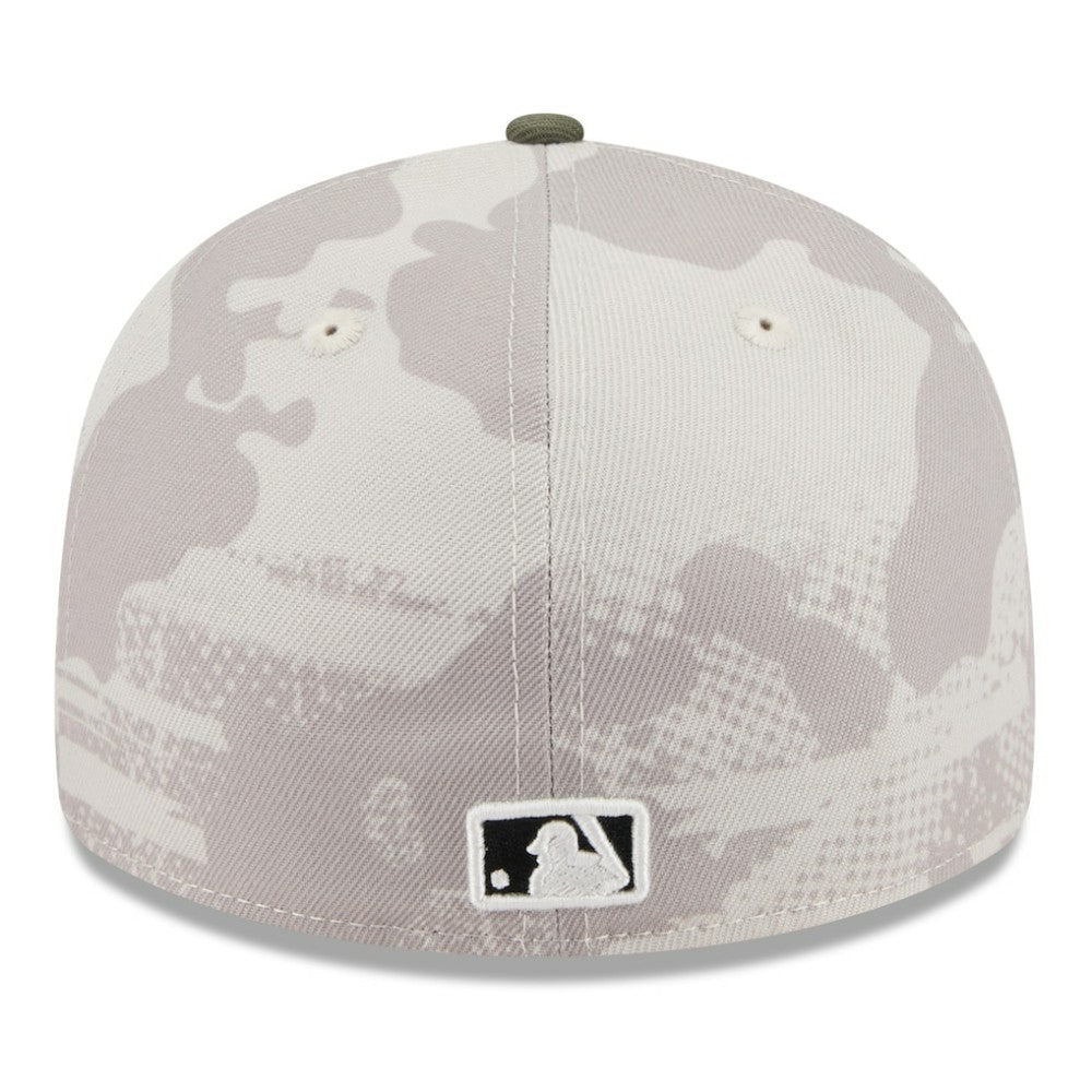 Houston Astros New Era 2025 Armed Forces Day Low Profile 59FIFTY Fitted Hat - Light Beige/Olive Hats