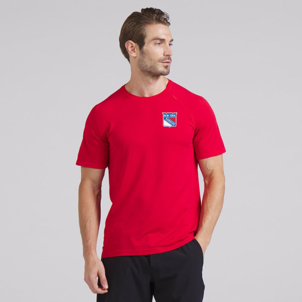 NHL New York Rangers lululemon Metal Vent Tech Short-Sleeve Shirt - True Red