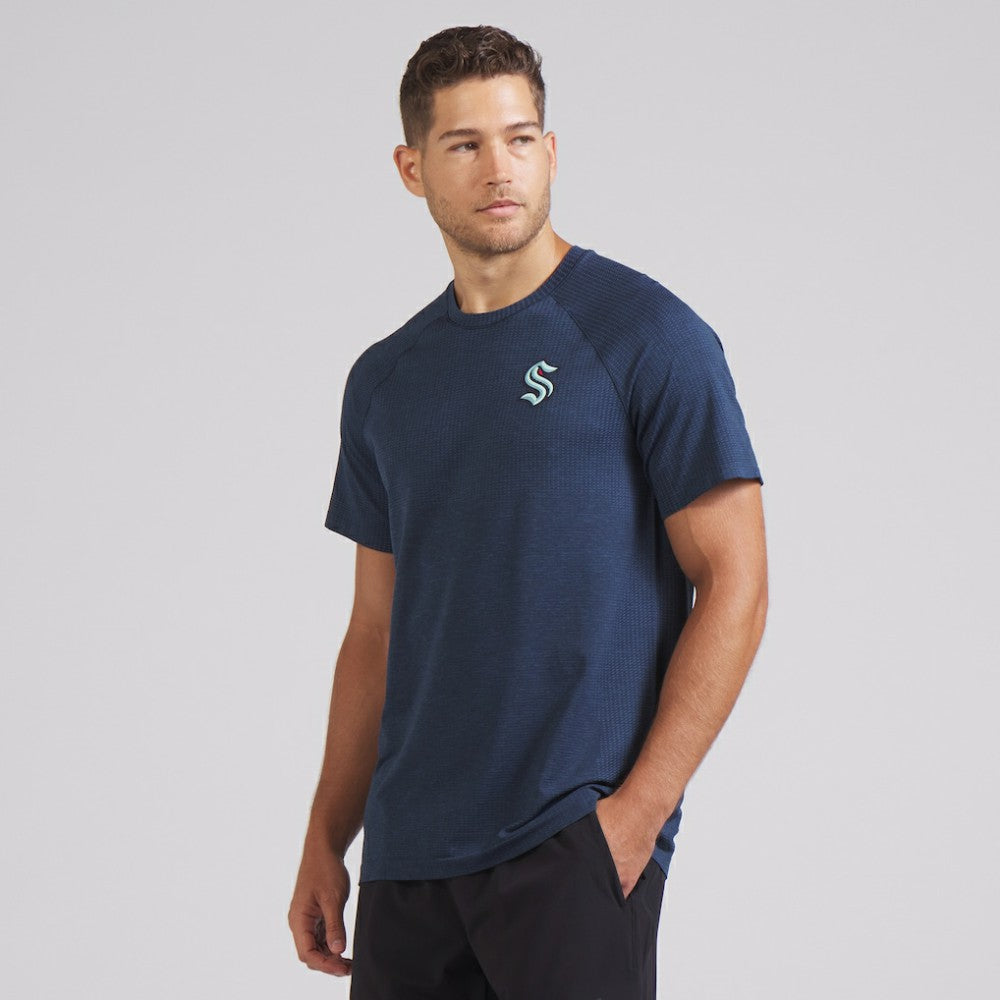 NHL Seattle Kraken lululemon Metal Vent Tech Short-Sleeve Shirt - Mineral Blue