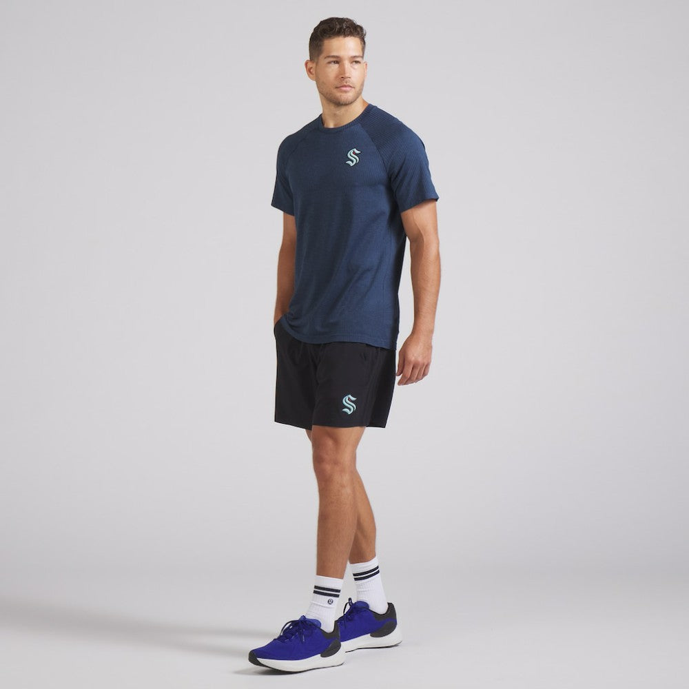 NHL Seattle Kraken lululemon Metal Vent Tech Short-Sleeve Shirt - Mineral Blue