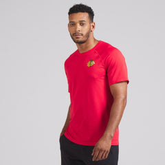 NHL Chicago Blackhawks lululemon Metal Vent Tech Short-Sleeve Shirt - True Red