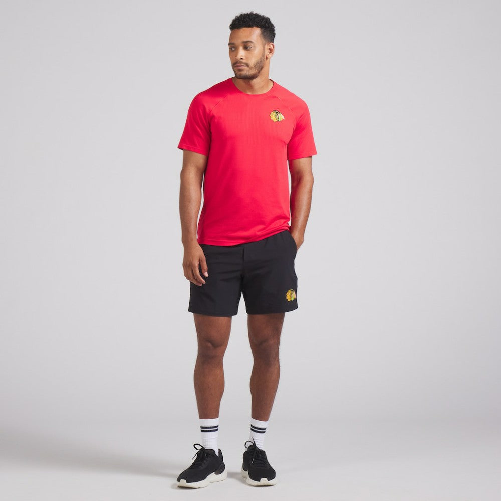 NHL Chicago Blackhawks lululemon Metal Vent Tech Short-Sleeve Shirt - True Red