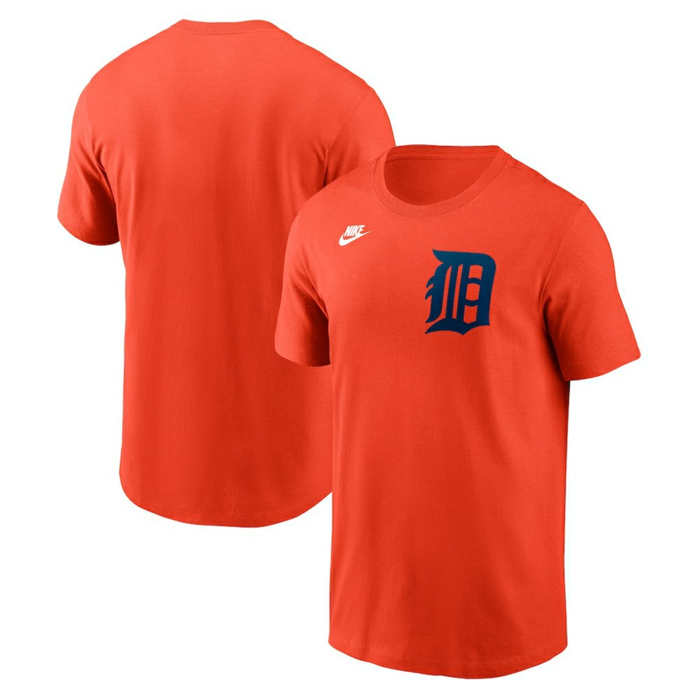 Detroit Tigers Nike Cooperstown Collection Wordmark T-Shirt - Orange T-shirts