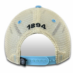Manchester City 1863FC Retro Tea Washed Vintage Trucker Adjustable Hat Sky Blue