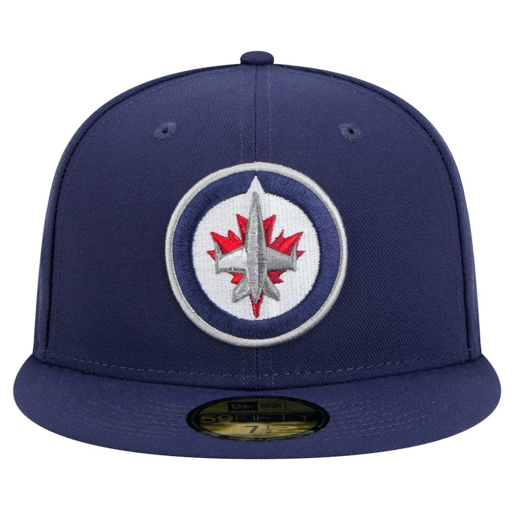 NHL Winnipeg Jets New Era Core 59FIFTY Fitted Hat - Navy