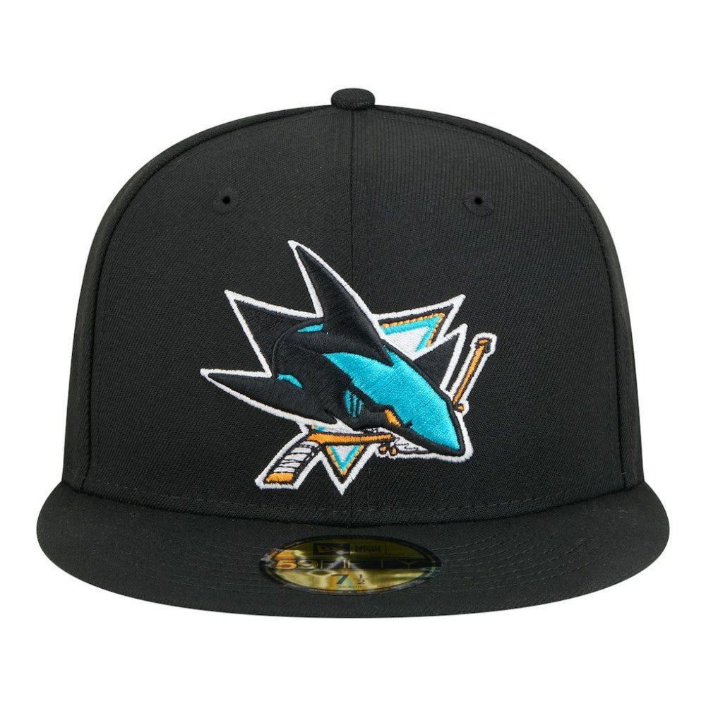 NHL San Jose Sharks New Era Core 59FIFTY Fitted Hat - Black