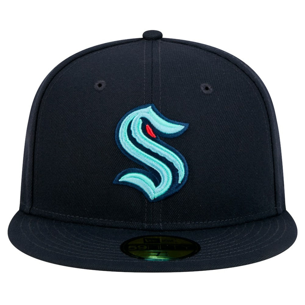 NHL Seattle Kraken New Era Core 59FIFTY Fitted Hat - Navy