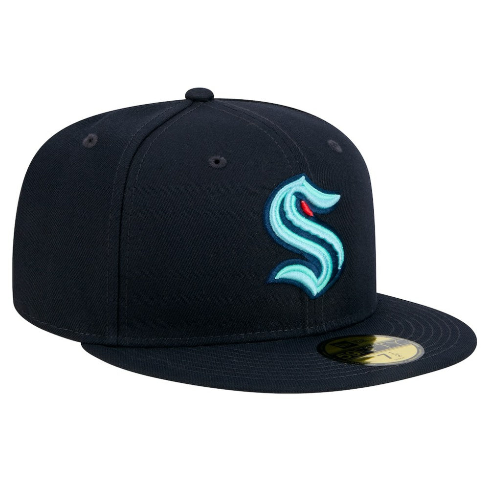 NHL Seattle Kraken New Era Core 59FIFTY Fitted Hat - Navy