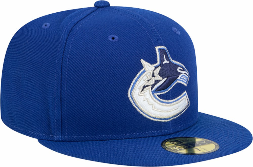 NHL Vancouver Canucks New Era Core 59FIFTY Fitted Hat - Blue