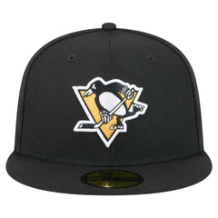 NHL Pittsburgh Penguins New Era Core 59FIFTY Fitted Hat - Black