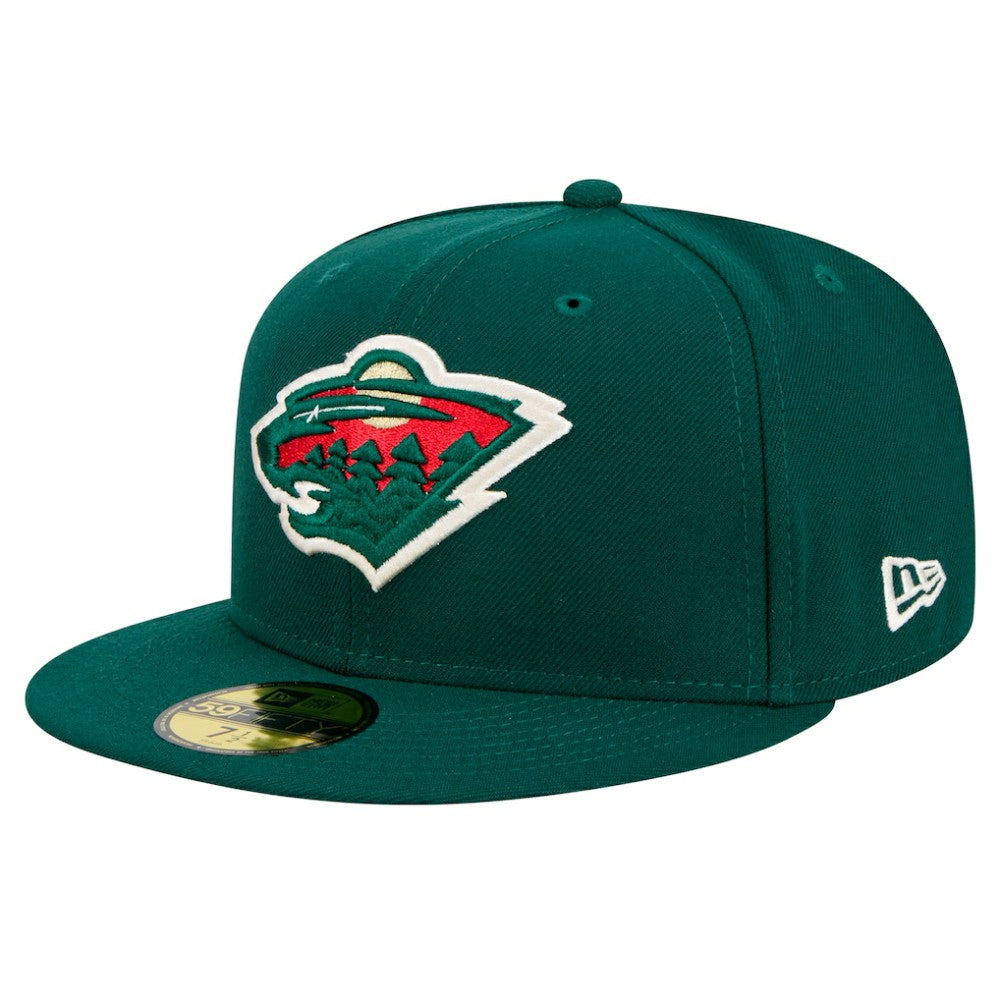 NHL Minnesota Wild New Era Core 59FIFTY Fitted Hat - Green