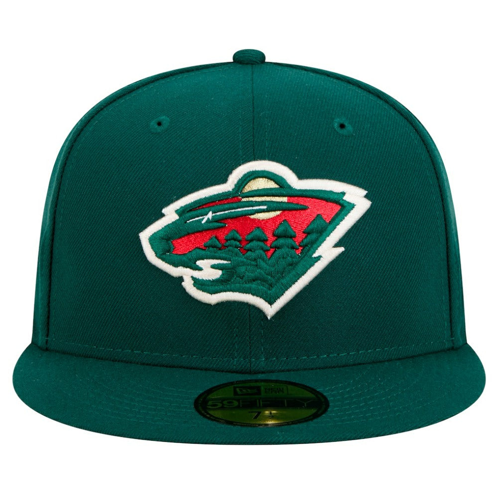 NHL Minnesota Wild New Era Core 59FIFTY Fitted Hat - Green