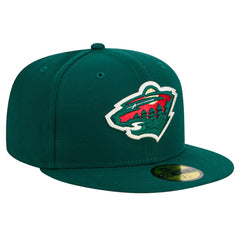 NHL Minnesota Wild New Era Core 59FIFTY Fitted Hat - Green