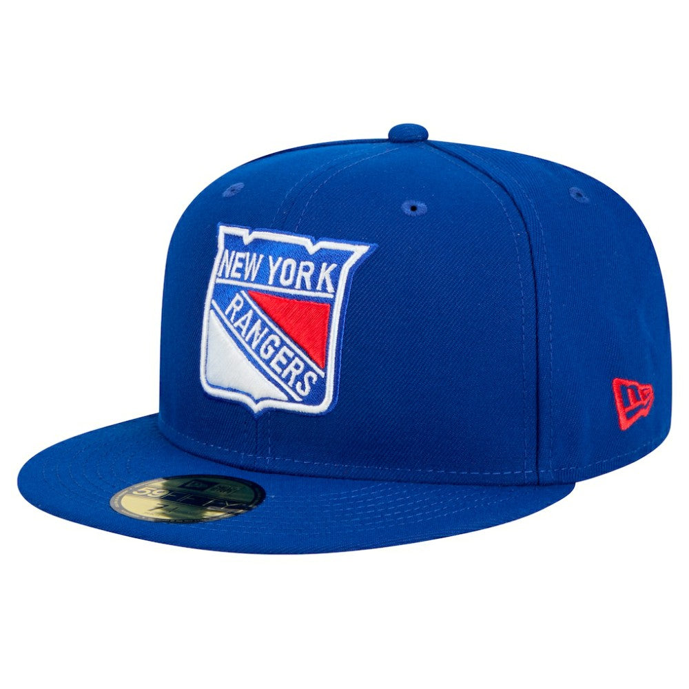 NHL New York Rangers New Era Core 59FIFTY Fitted Hat - Blue