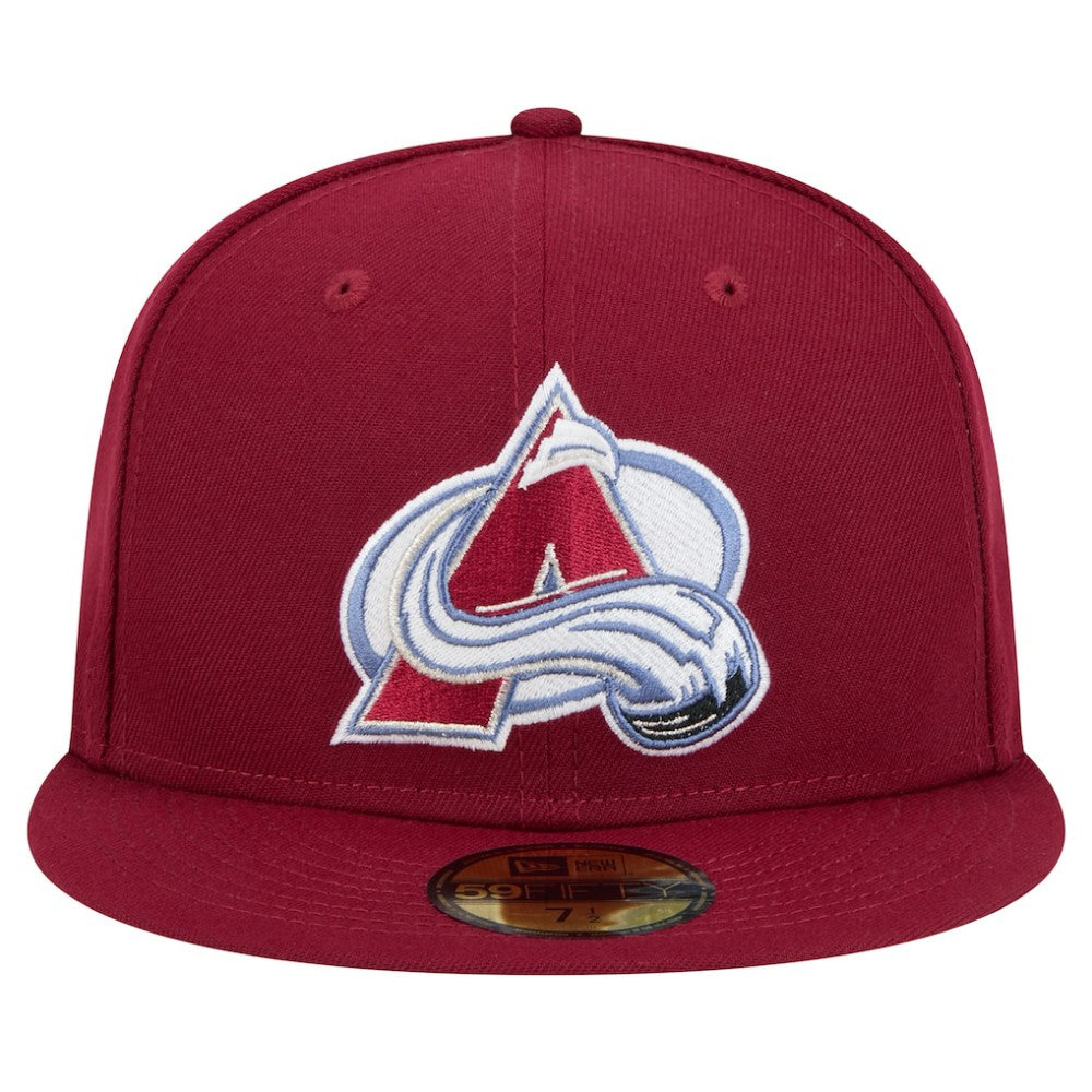 NHL Colorado Avalanche New Era Core 59FIFTY Fitted Hat - Burgundy