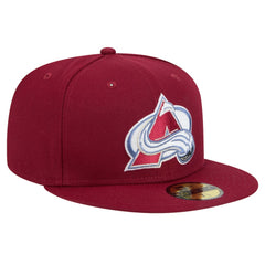 NHL Colorado Avalanche New Era Core 59FIFTY Fitted Hat - Burgundy
