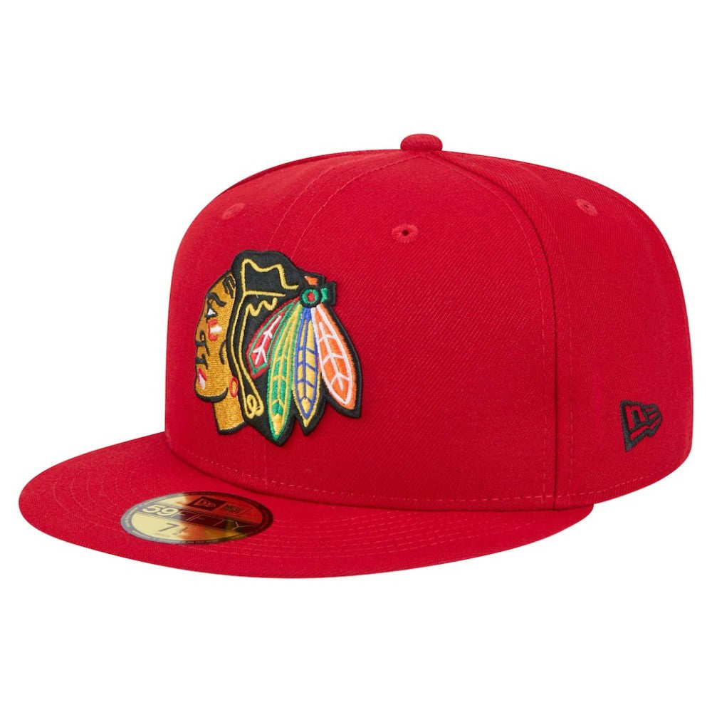 NHL Chicago Blackhawks New Era Core 59FIFTY Fitted Hat - Red