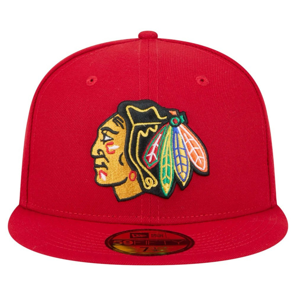 NHL Chicago Blackhawks New Era Core 59FIFTY Fitted Hat - Red
