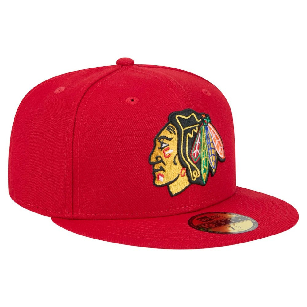 NHL Chicago Blackhawks New Era Core 59FIFTY Fitted Hat - Red